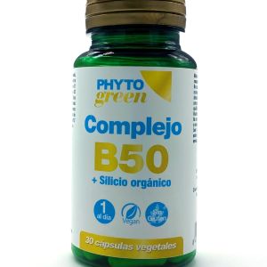 COMPLEJO B50 + SILICIO 30 CAPS. PHYTOGREEN