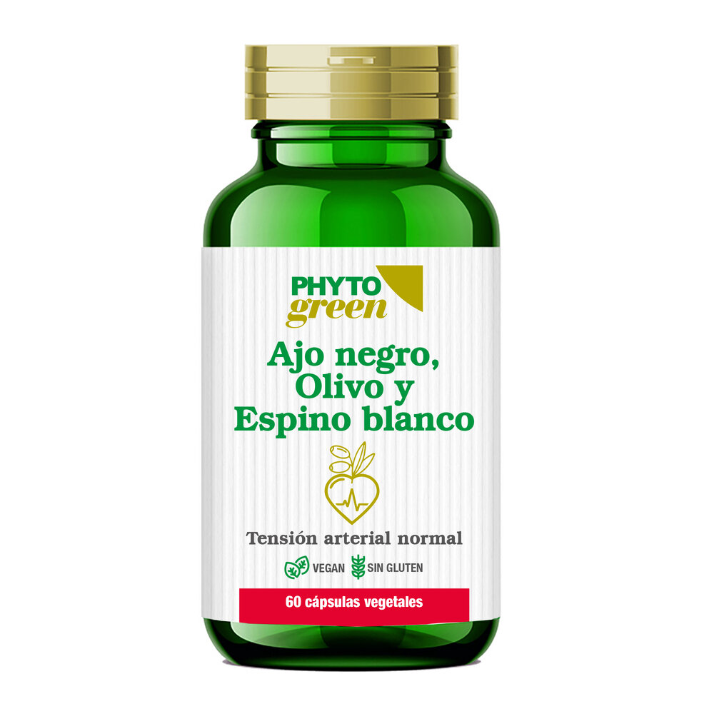 Ajo Negro, Olivo y Espino Blanco – 60 cápsulas